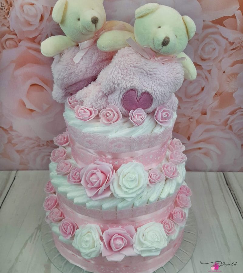 Roosa Kaksikute mähkmetort Kaisutekkidega 1 Roosa Kaksikute mähkmetort Kaisutekkidega 1