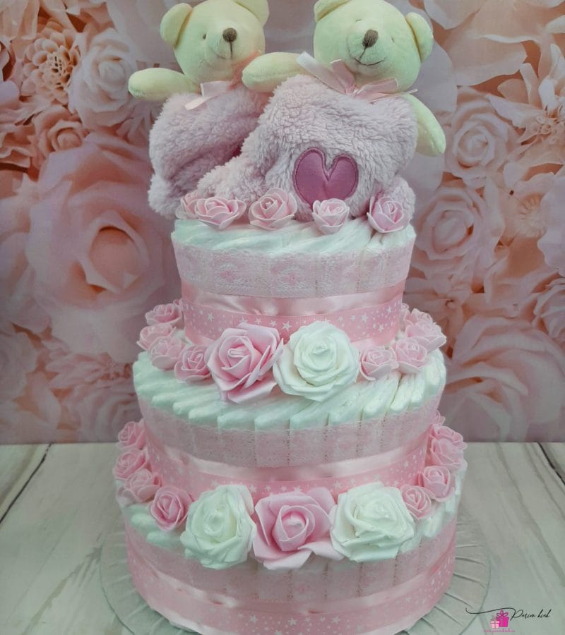 Roosa Kaksikute mähkmetort Kaisutekkidega 3 Roosa Kaksikute mähkmetort Kaisutekkidega 3