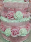 Roosa Kaksikute mähkmetort Kaisutekkidega 4