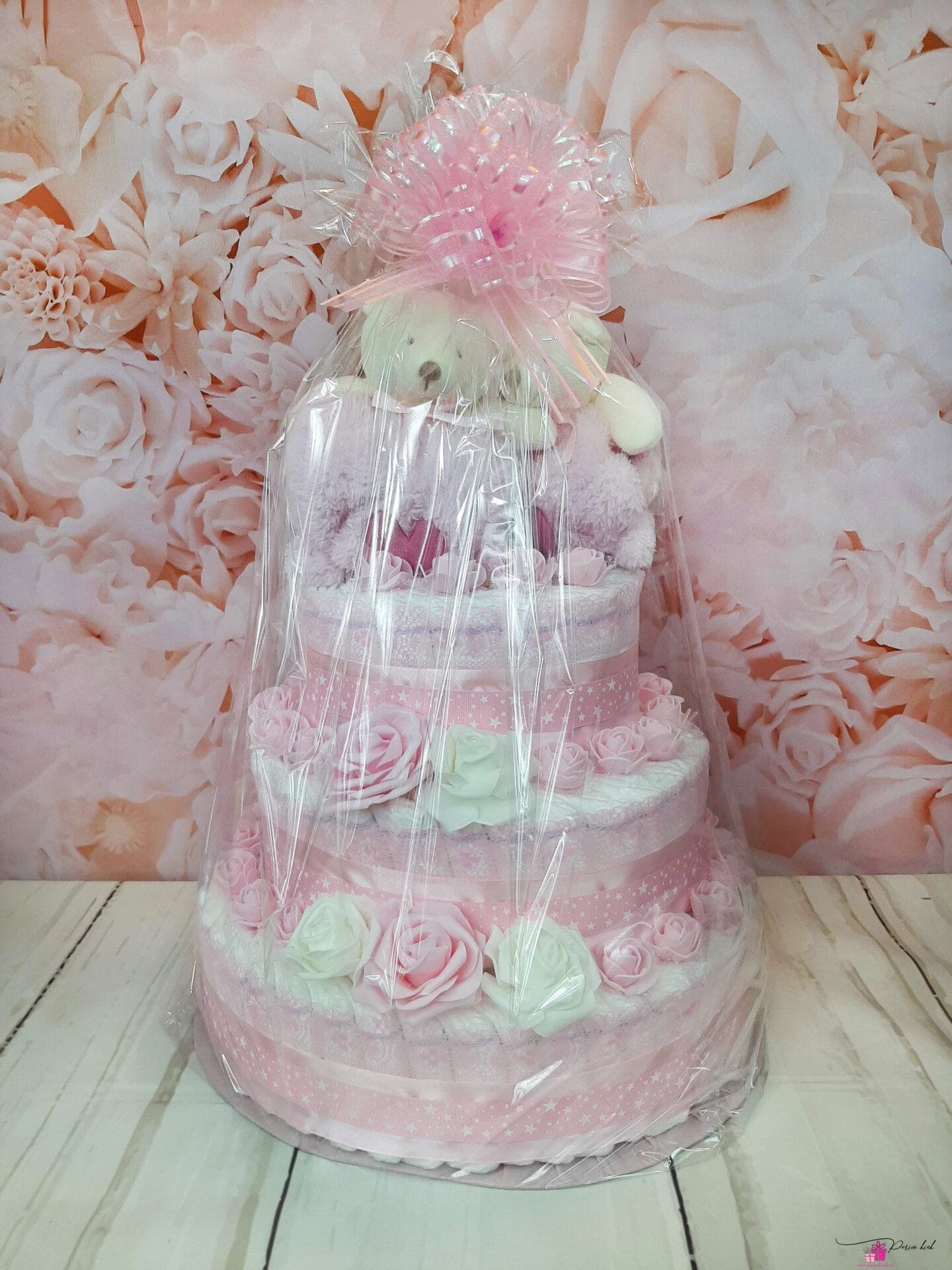 Roosa Kaksikute mähkmetort Kaisutekkidega 7