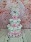 Roosa Mähkmetort Valge Kaisutekiga 2