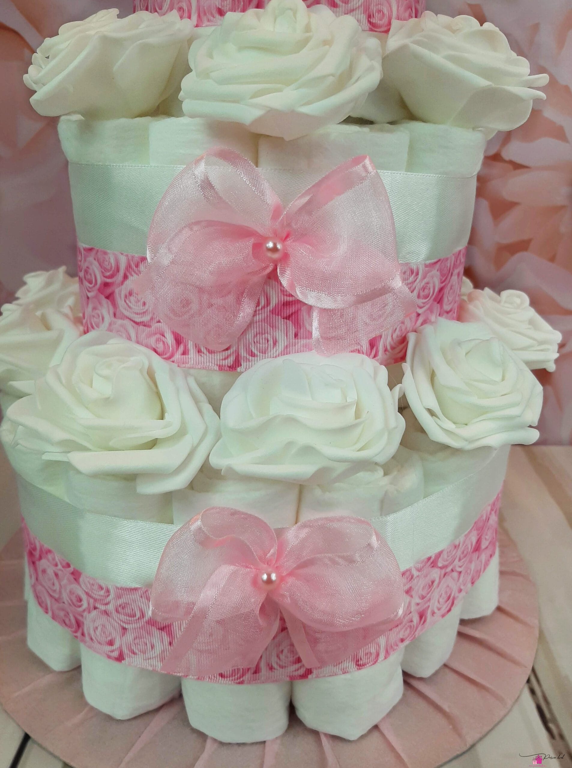 Roosa Mähkmetort Valge Kaisutekiga 3