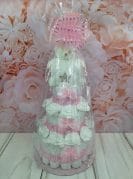 Roosa Mähkmetort Valge Kaisutekiga 4