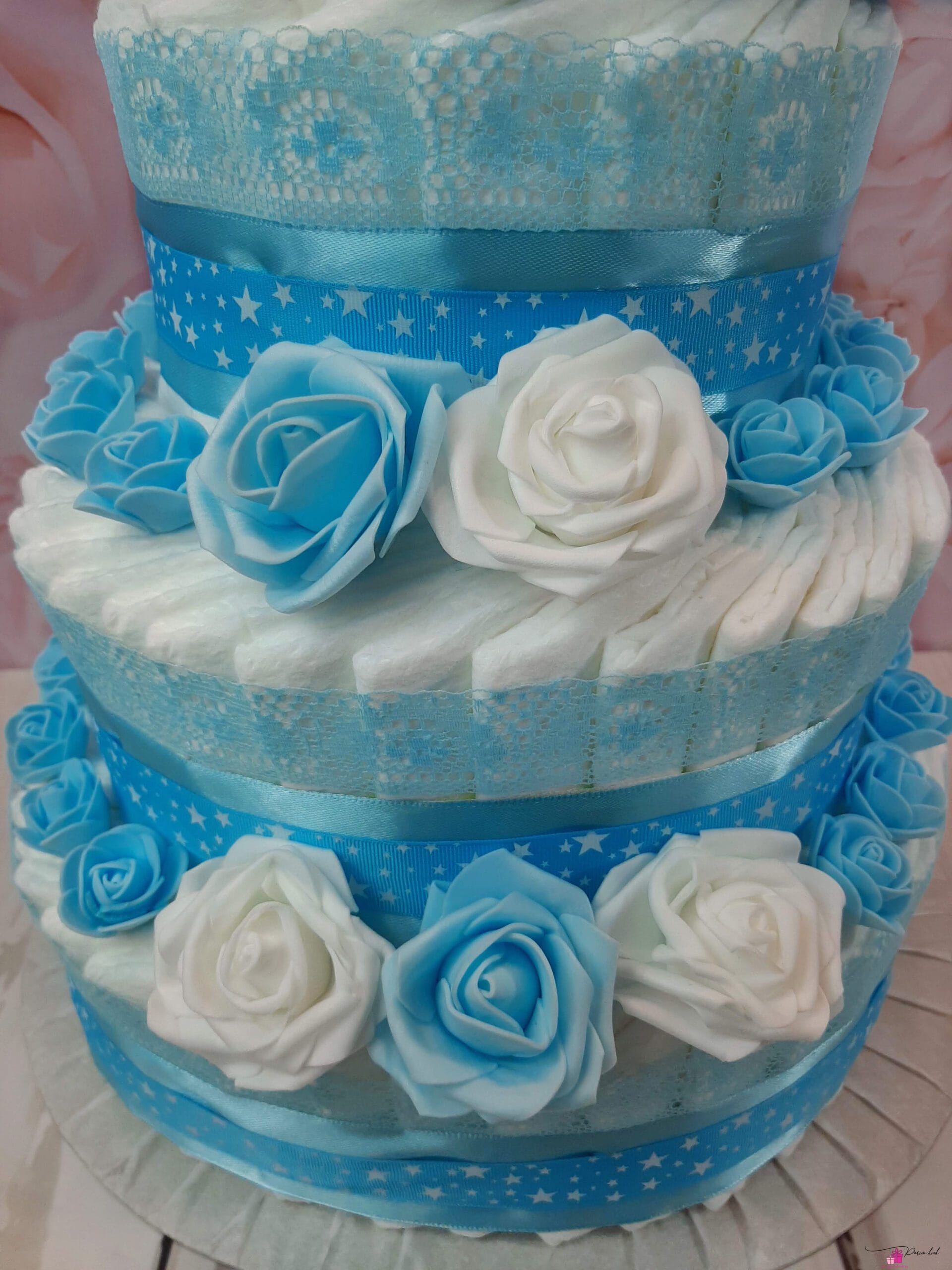 Sinine kaksikute mähkmetort kaisutekkidega 6