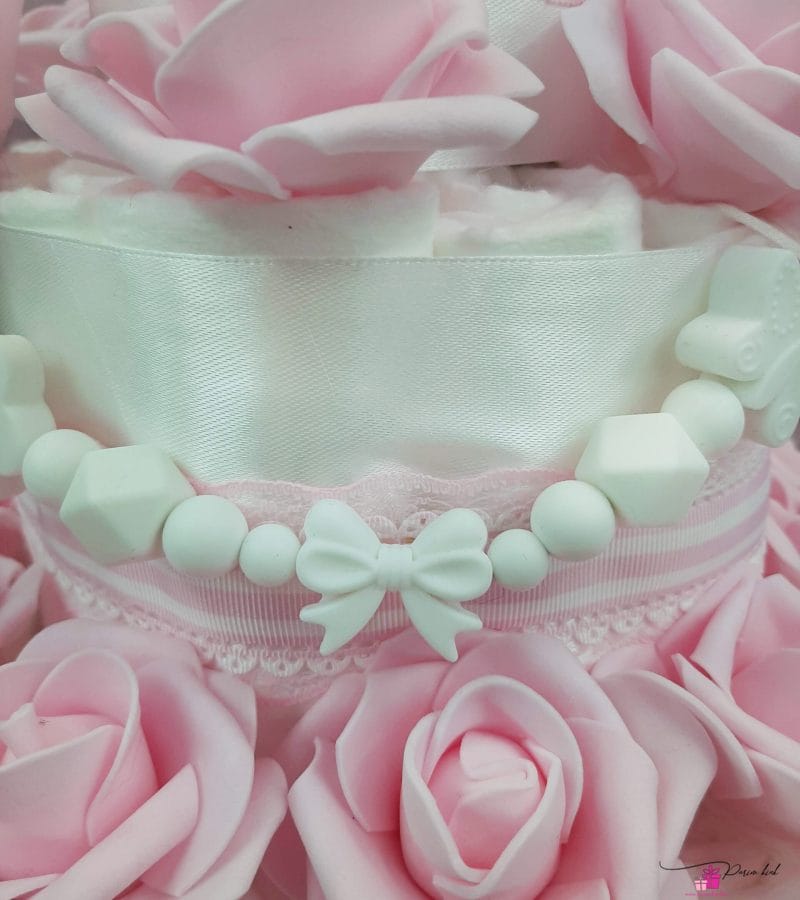 Heleroosa Mähkmetort roosidega 3 Heleroosa Mähkmetort roosidega 3