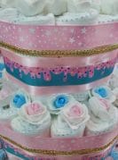 Roosa mähkmetort LED-tuledega 1