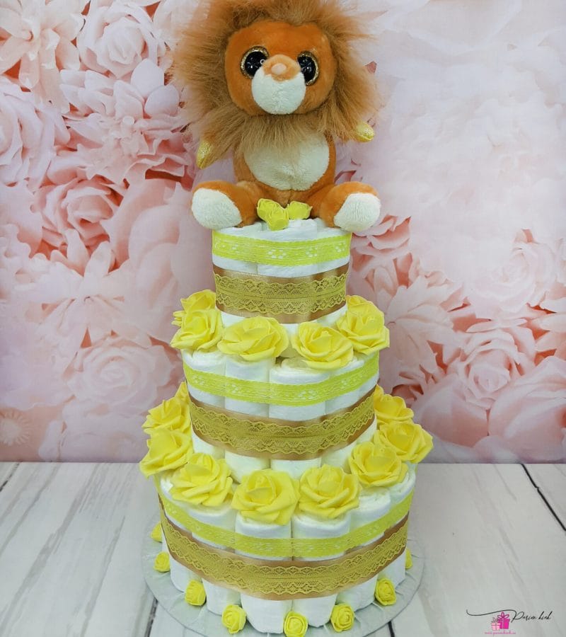 Kollane mähkmetort lõvikuningaga 6