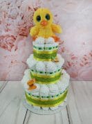 Roheline mähkmetort tibupoisiga