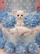 Sinine mähkmetort lilledega 2