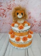 Oranz mähkmetort lõviga 1