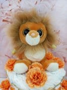 Oranz mähkmetort lõviga 2