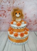 Oranz mähkmetort lõviga