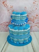 Tumesinine väike mähkmetort lutiketiga