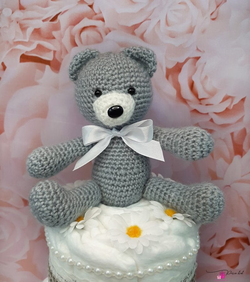 Neutraalne mähkmetort Amigurumi karuga 1 Neutraalne mähkmetort Amigurumi karuga 1