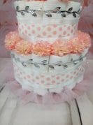 Heleroosa Mähkmetort Valge Karuga 6