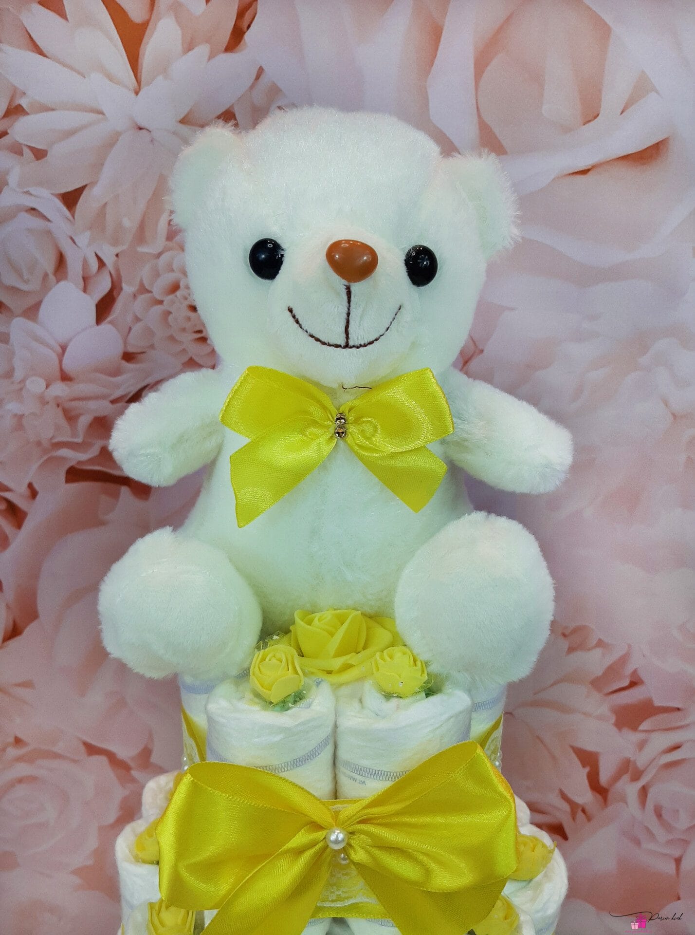 Kollane mähkmetort LED karuga 1