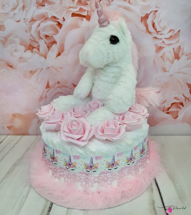 Roosa mähkmetort Ükssarvikuga Roosa mähkmetort Ükssarvikuga