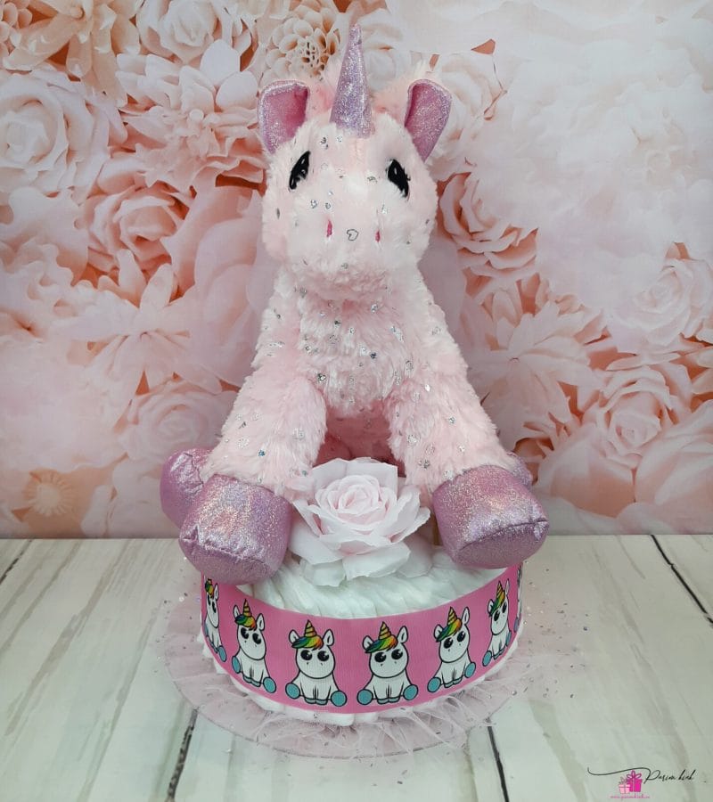 Roosa mähkmetort suure ükssarvikuga 1 Roosa mähkmetort suure ükssarvikuga 1