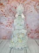 Valge mähkmetort LED karuga 5