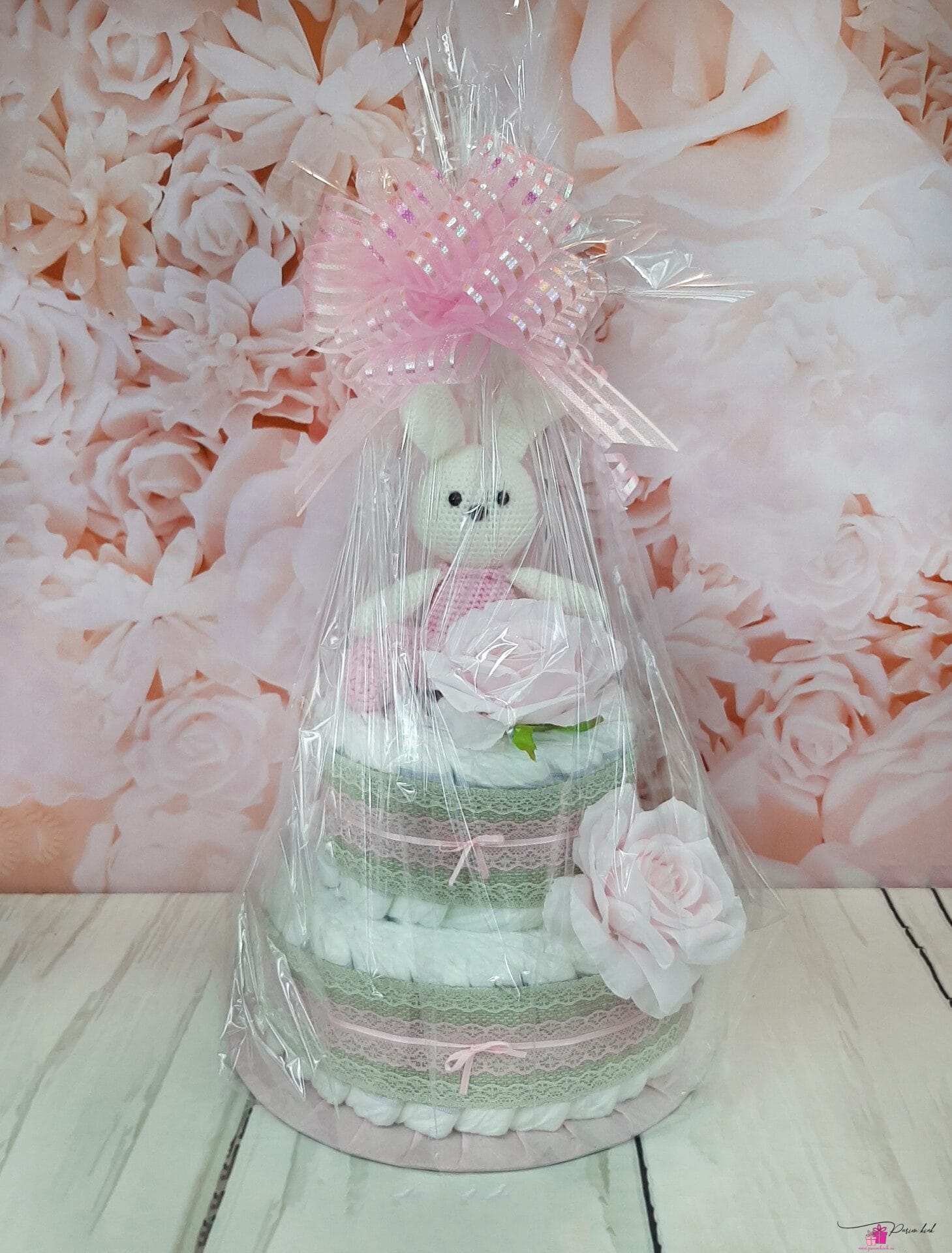 roosa mähkmetort amigurumi jänkuga 3