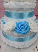 sinine mähkmetort amigurumi jänkuga 2