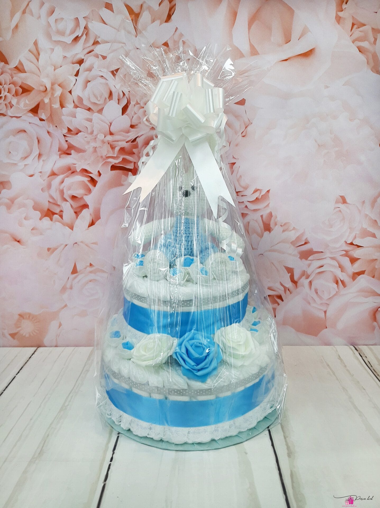 sinine mähkmetort amigurumi jänkuga 3