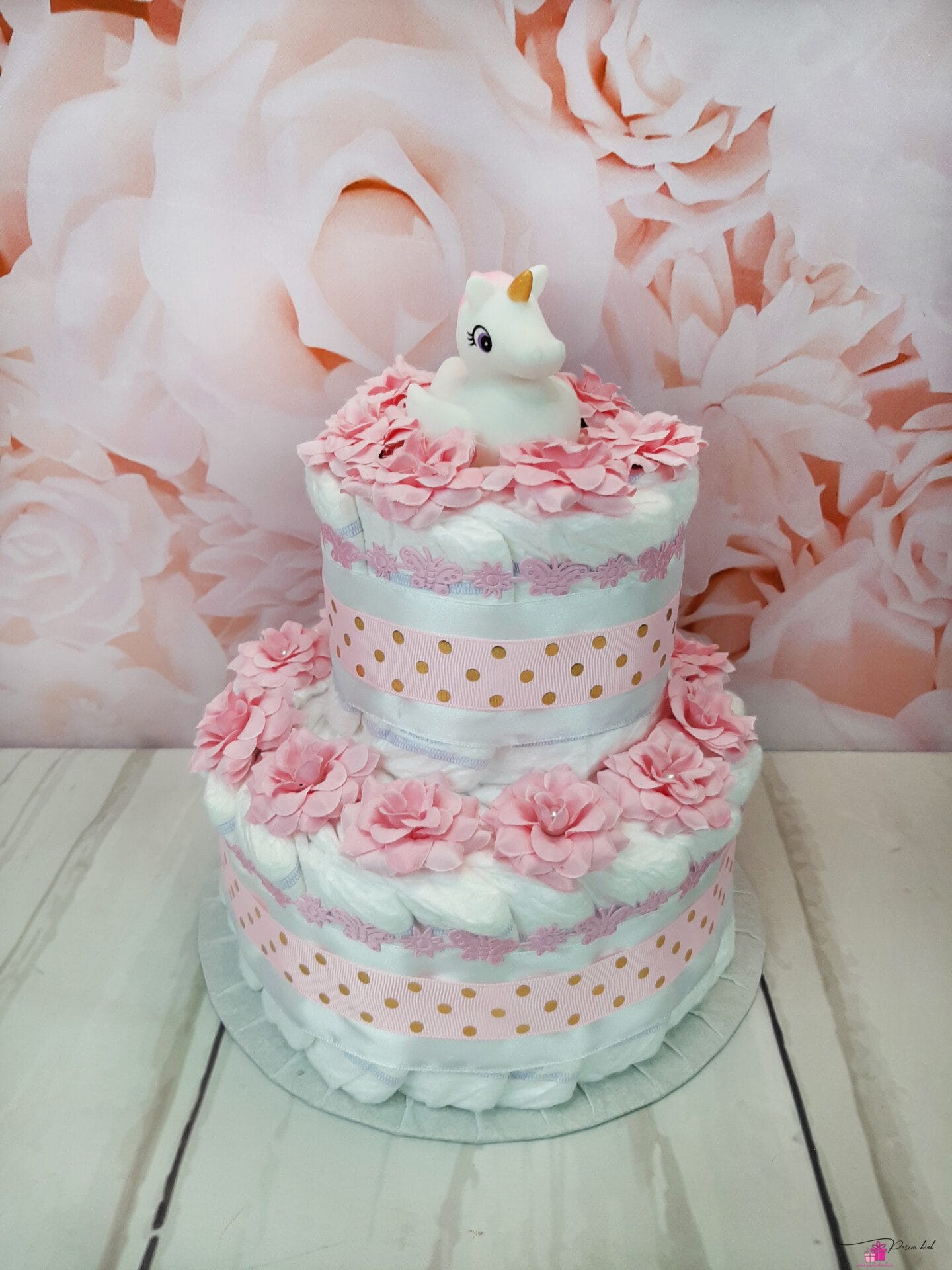 roosa väike mähkmetort vannipardiga 3