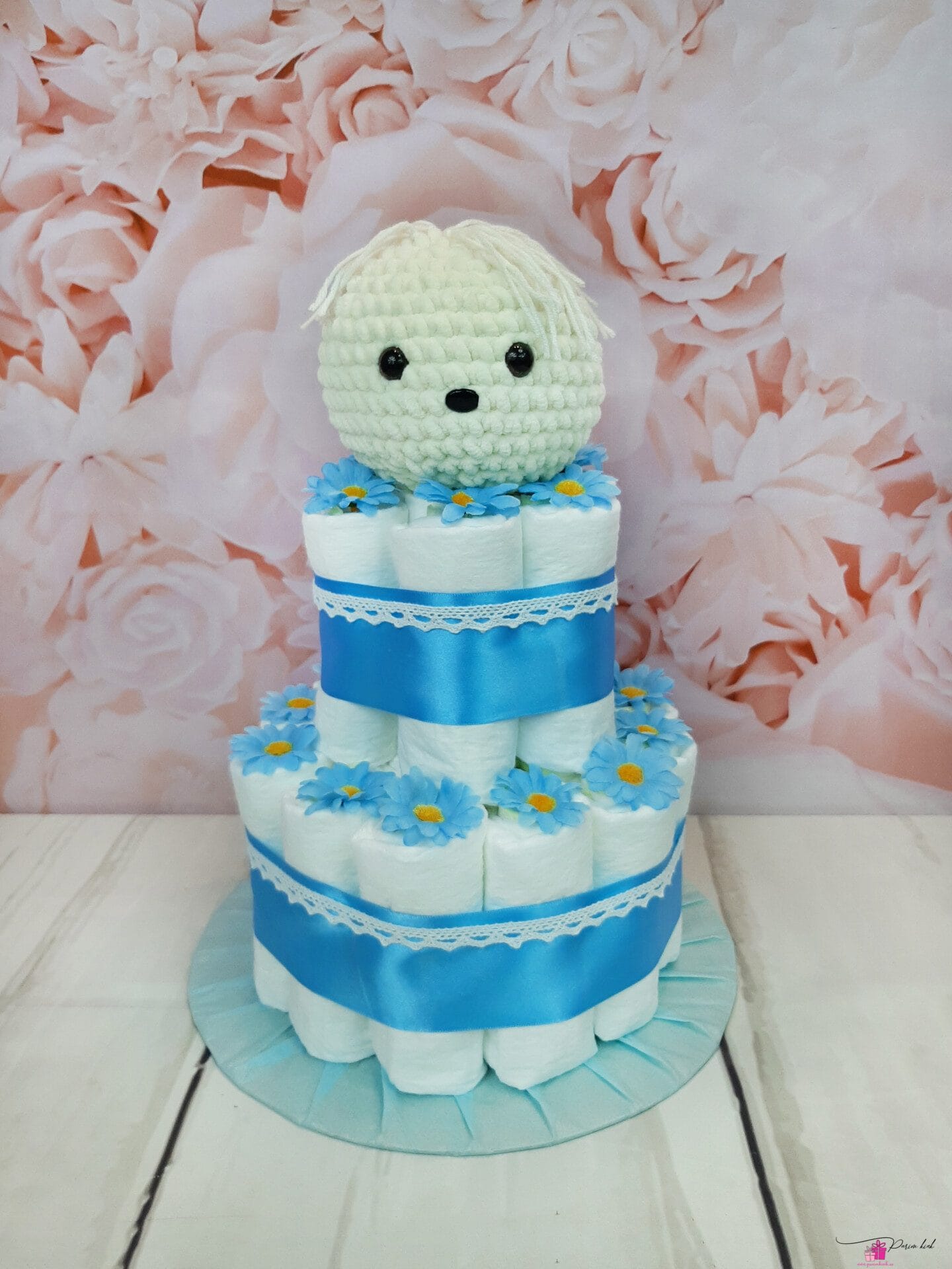 sinine mähkmetort kakukesega