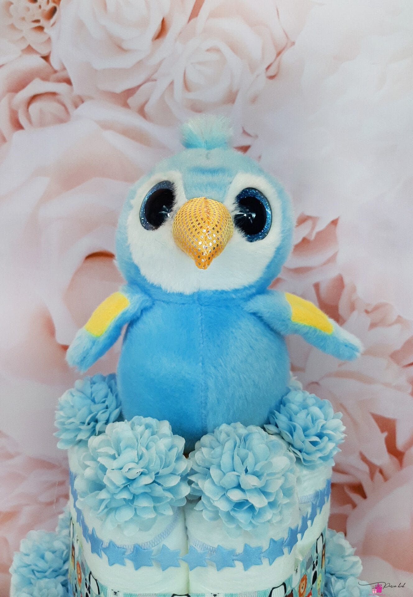 sinine väike mähkmetort papagoiga 2