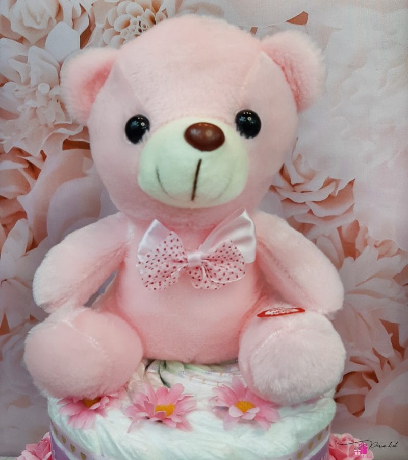 Roosa mähkmetort karuga 3 Roosa mähkmetort karuga 3