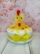 kollane mähkmetort tibulinnuga