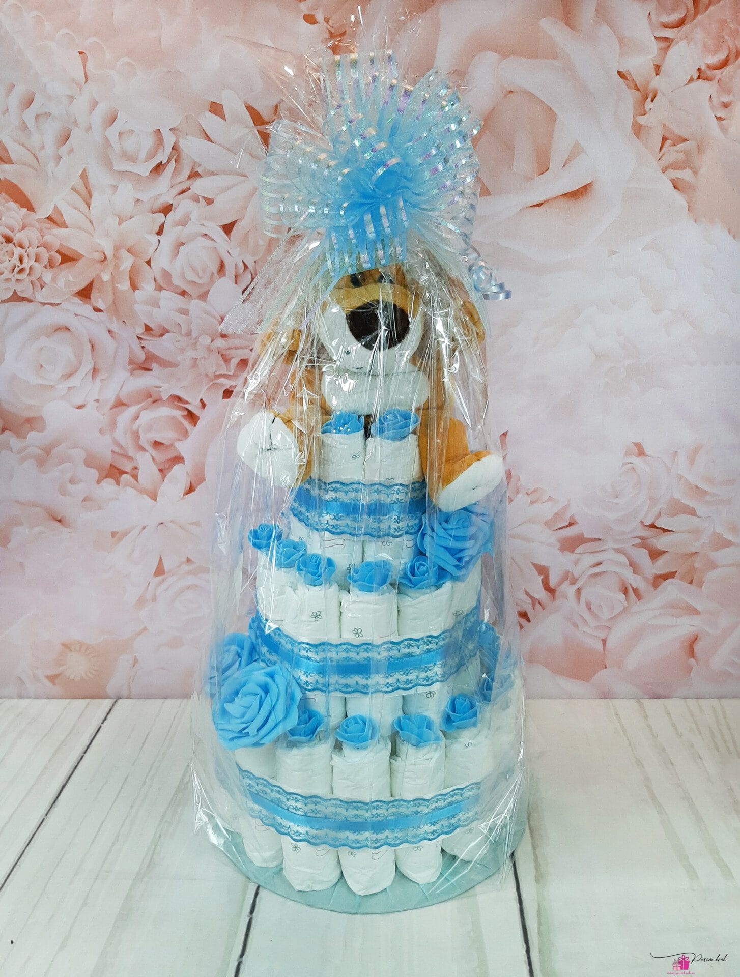 sinine mähkmetort käpiknukuga 2