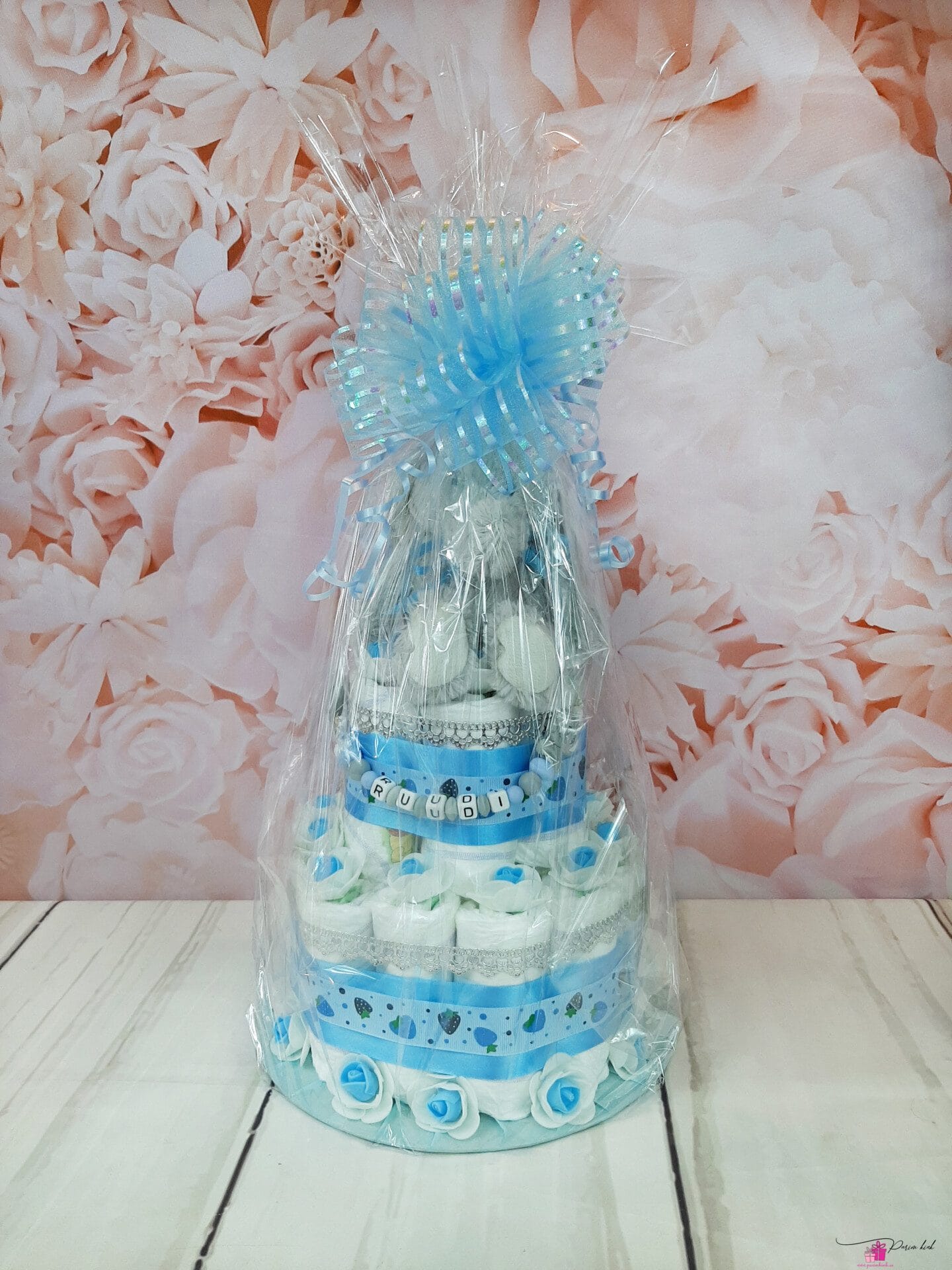 sinine väike mähkmetort elevandiga 3