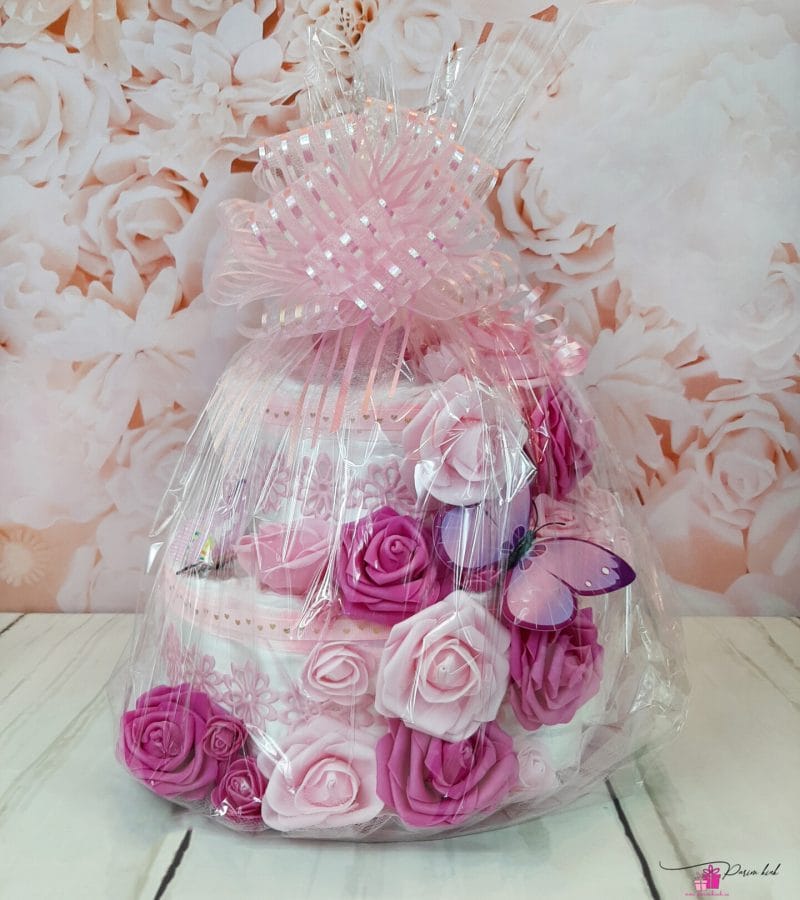 Roosa Mähkmetort Roosidega pakitud Roosa Mähkmetort Roosidega pakitud