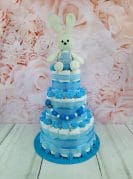 Sinine Mähkmetort Amigurumi Jänesega 11