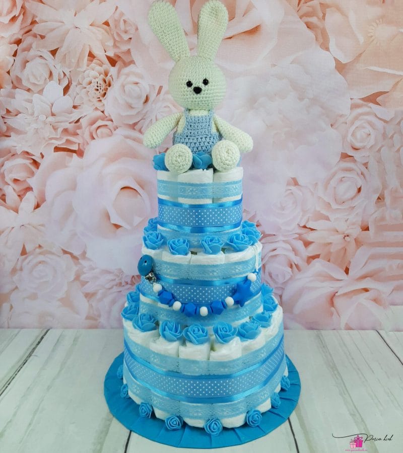 Sinine Mähkmetort Amigurumi Jänesega 11 Sinine Mähkmetort Amigurumi Jänesega 11