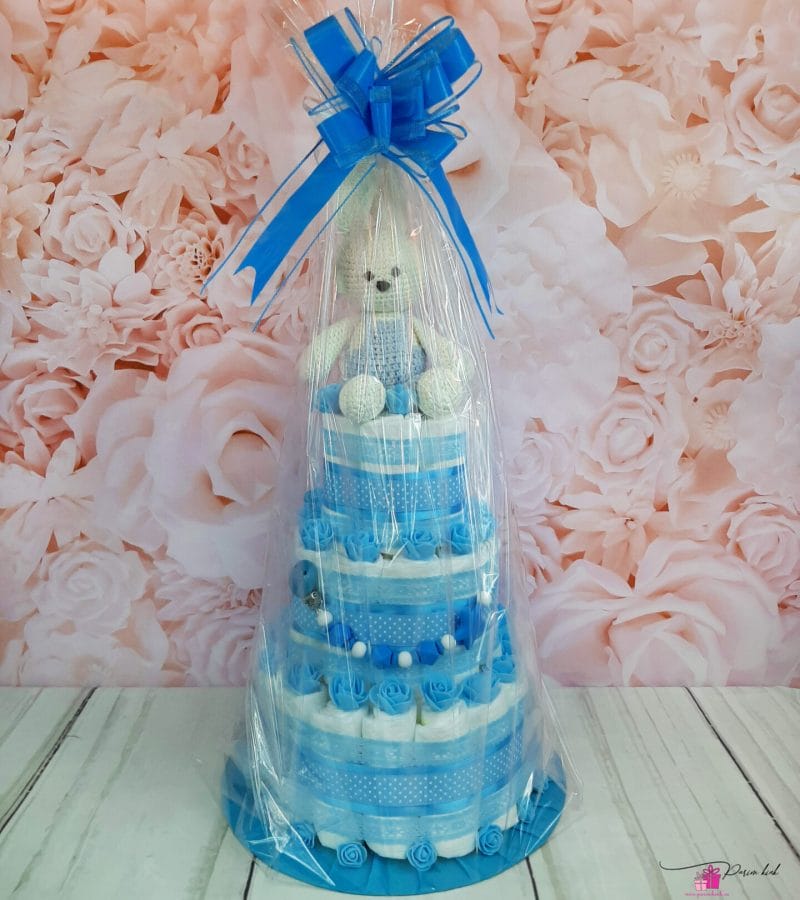 Sinine Mähkmetort Amigurumi Jänesega 7 Sinine Mähkmetort Amigurumi Jänesega 7