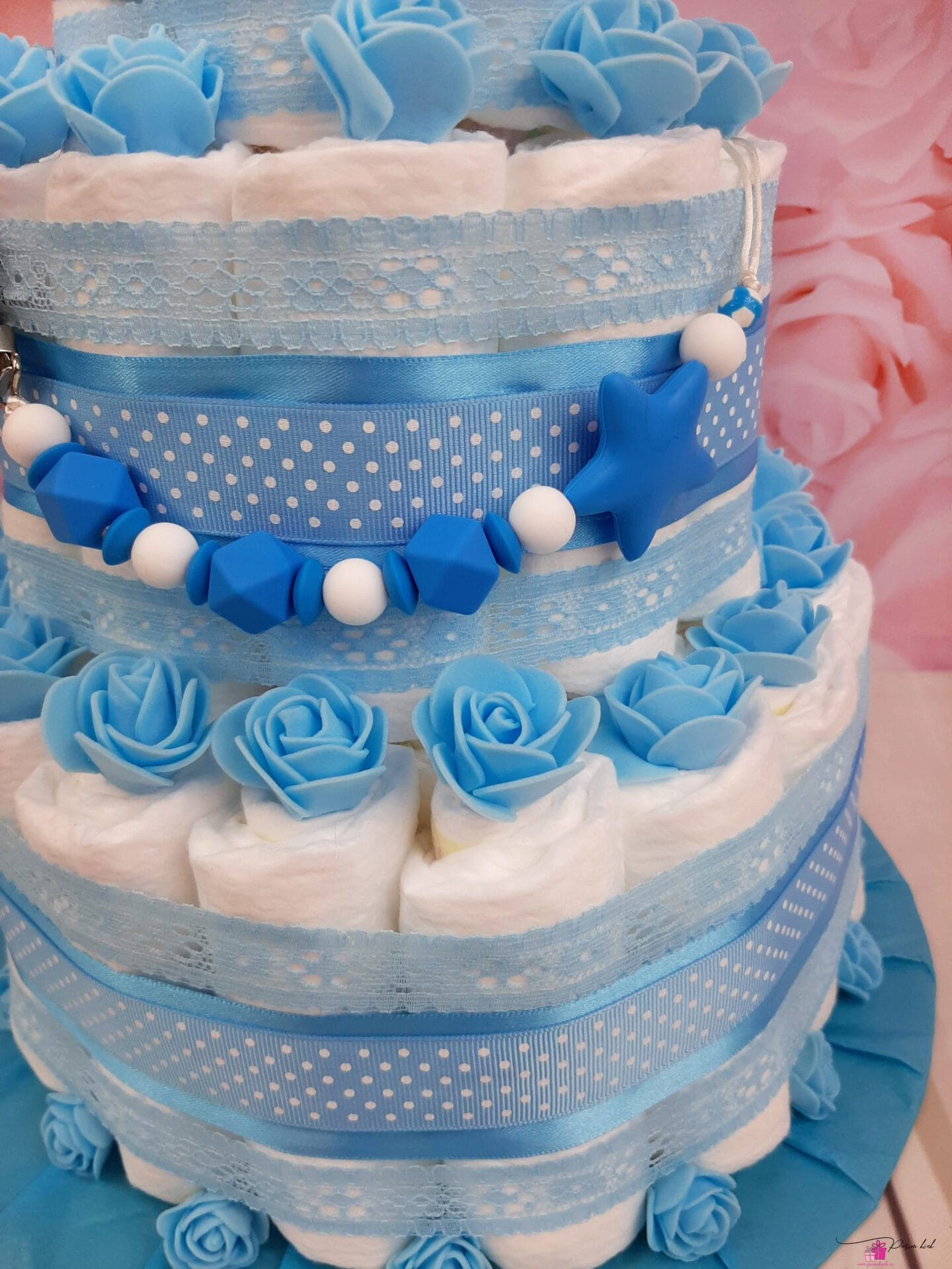 Sinine Mähkmetort Amigurumi Jänesega 8