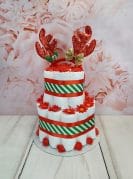 Jõulu mähketort põhjapõdra peavõruga