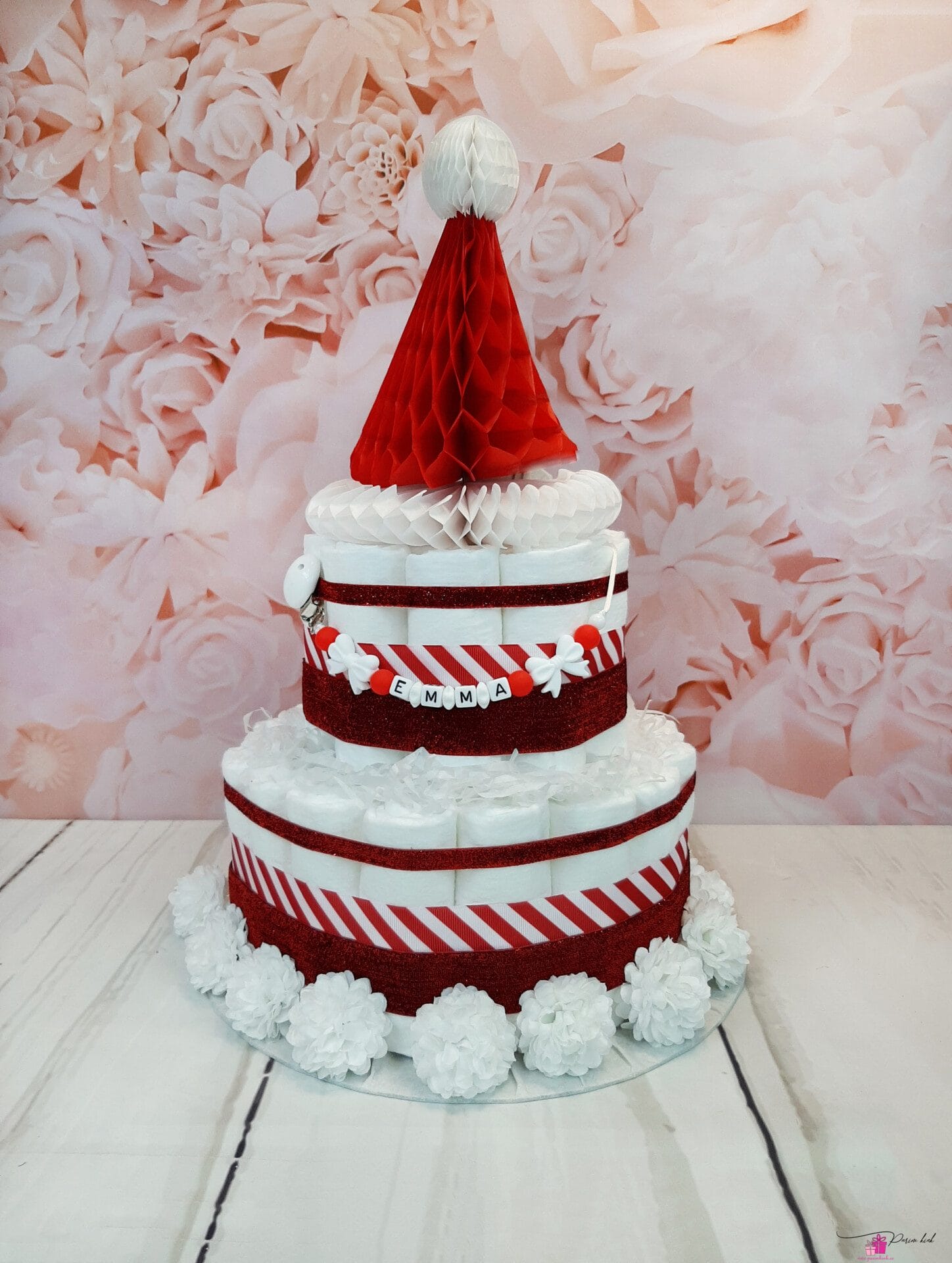 punane jõulu mähkmetort lutiketiga