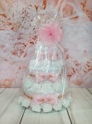 Heleroosa mähkmetort lipsudega 1