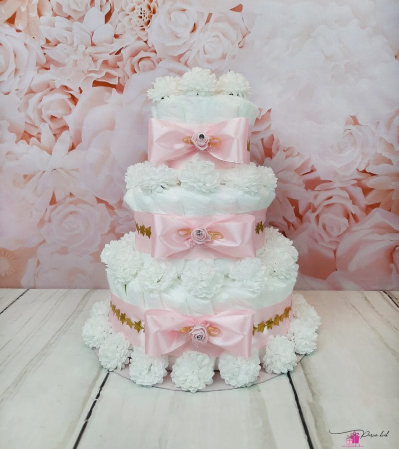 Heleroosa mähkmetort lipsudega Heleroosa mähkmetort lipsudega