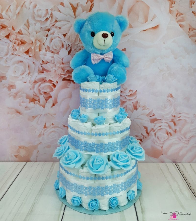 sinine mähkmetort sinise karuga sinine mähkmetort sinise karuga