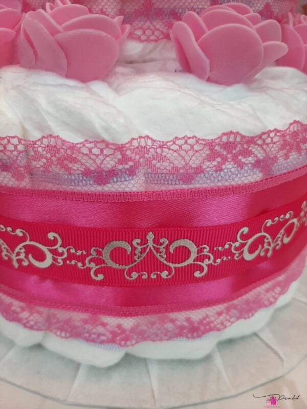 Tumeroosa väike mähkmetort 1