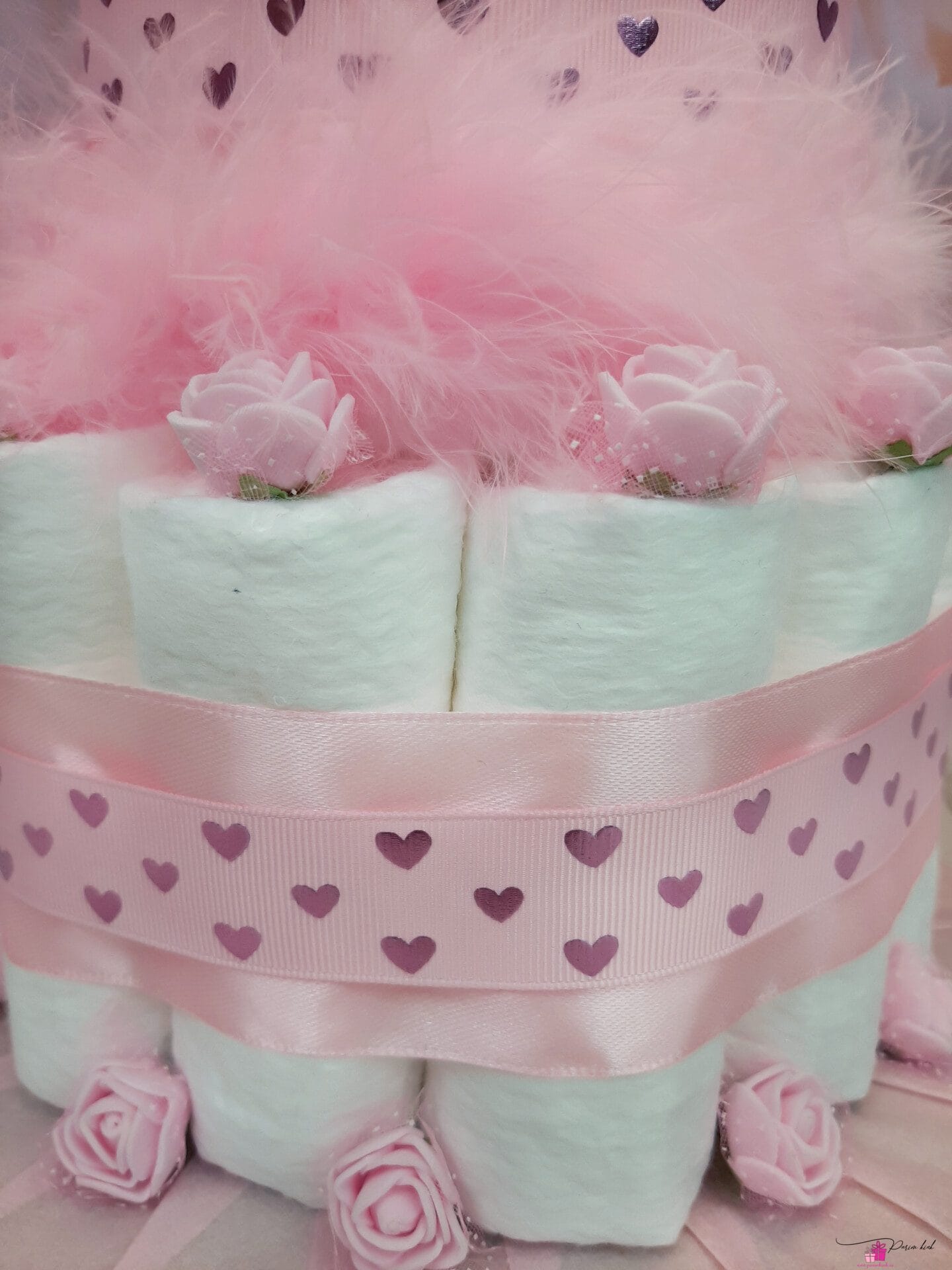 roosa väike mähkmetort kiisuga 1