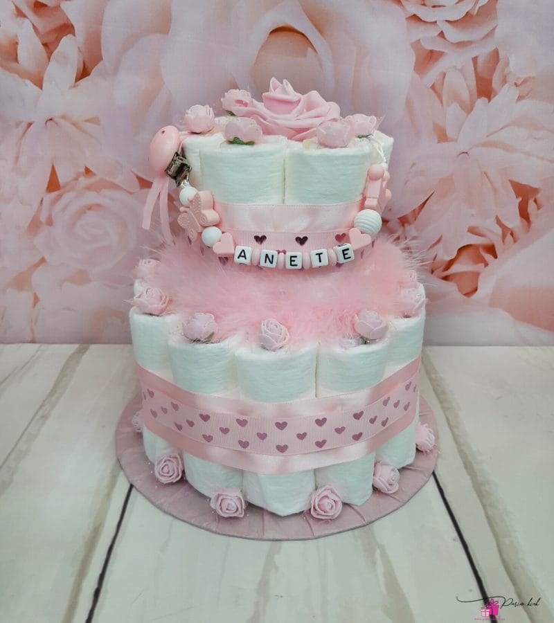 heleroosa väike mähkmetort lutiketiga 3 heleroosa väike mähkmetort lutiketiga 3