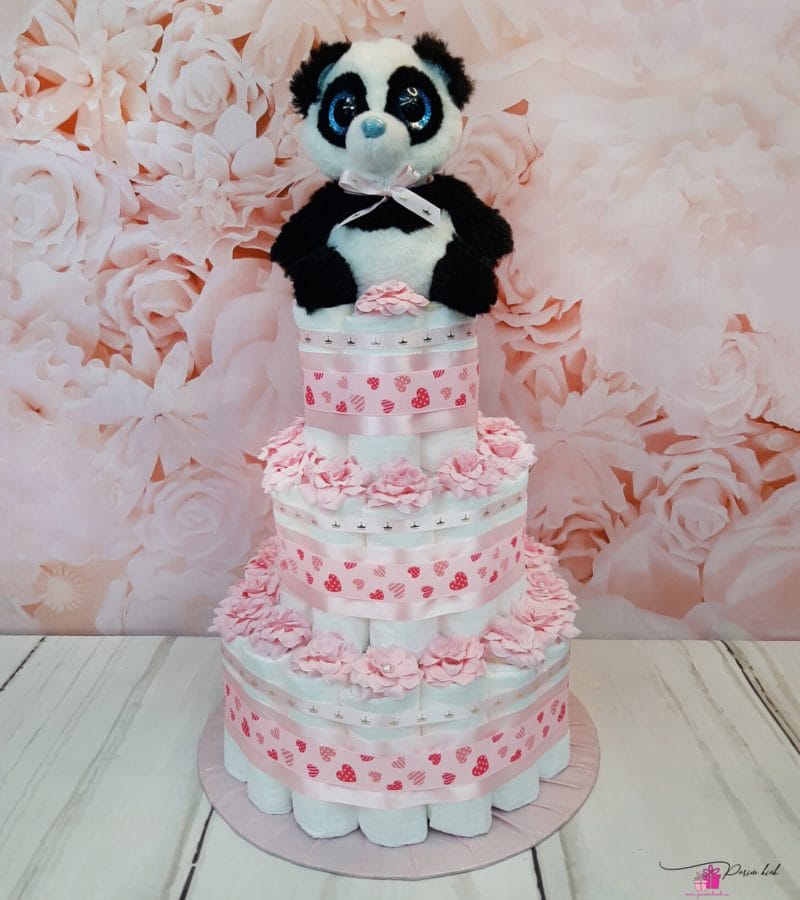 roosa mähkmetort pandaga roosa mähkmetort pandaga