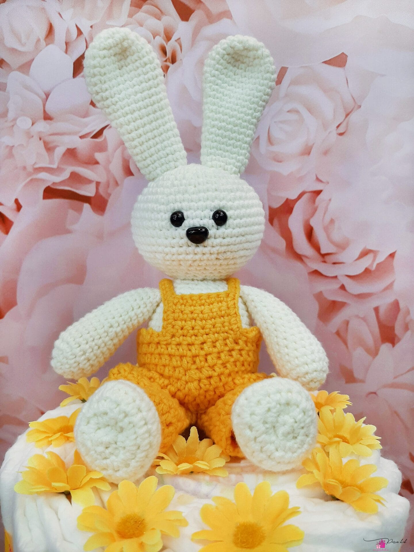 Kollane Mähkmetort Amigurumi Jänesega 9