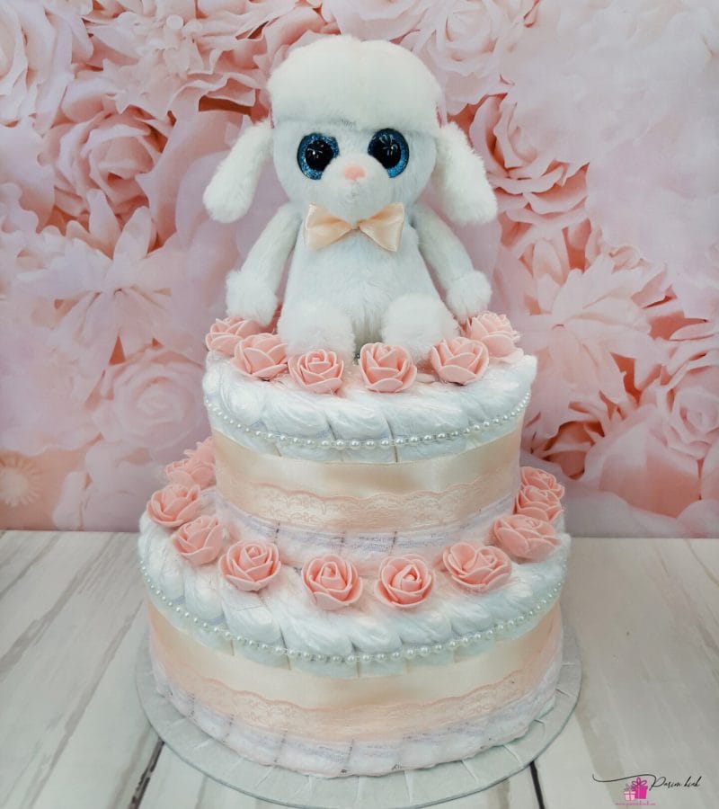 Virsiku tooni mähkmetort puudliga Virsiku tooni mähkmetort puudliga