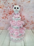 roosa mähkmetort hiiretipsuga